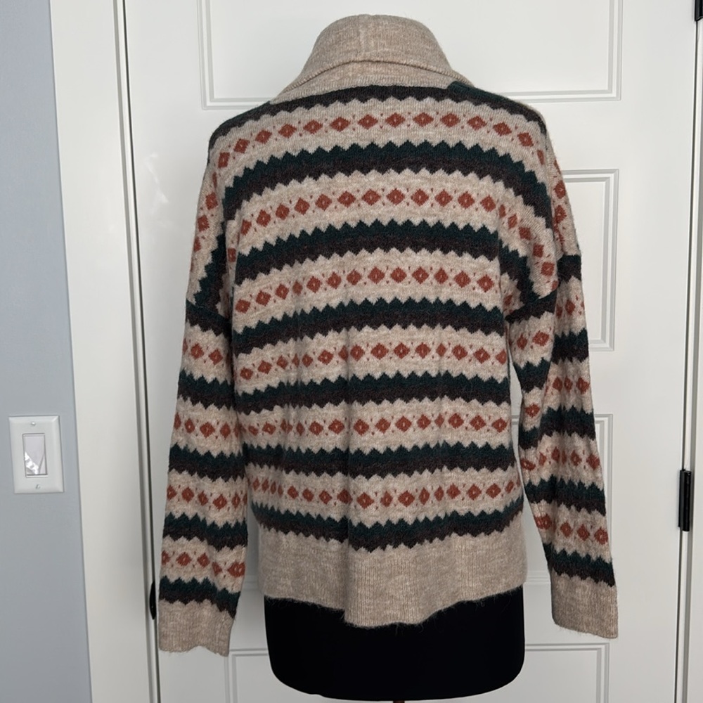 NWT Madewell Harland Fair Isle Cardigan Sweater in Sz X-Small - Picture 9 of 16